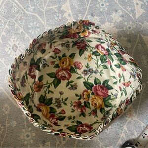 Longaberger Floral Round Cotton Basket Liner